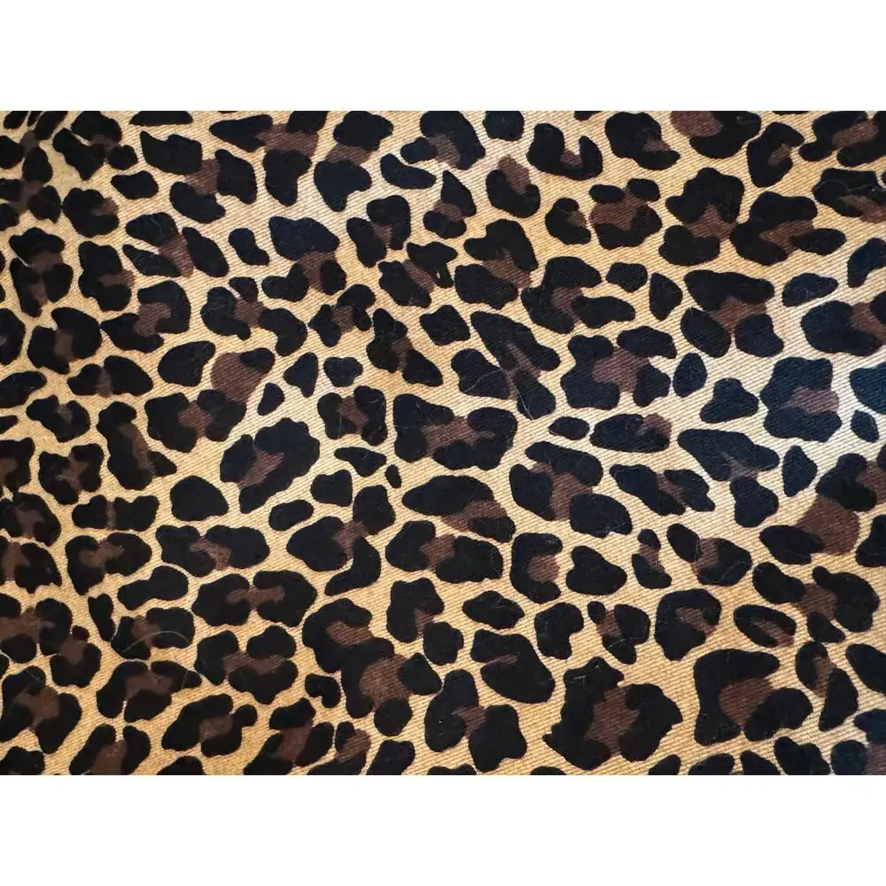 J.Crew No. 2 Pencil Skirt in Leopard Bi-Stretch Cotton Brown Black size 4
